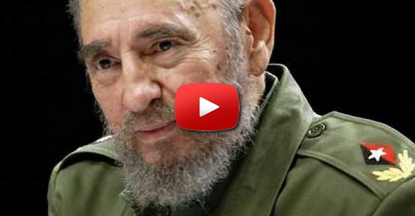 Fidel Castro a comer o chão